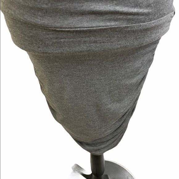COPY - Lulus womens dress size small stretch sinched side open back drape grey … - Picture 8 of 9